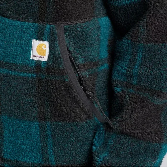 Carhartt Men's Black and Green Plaid Jacket NWT - Picture 5 of 7
